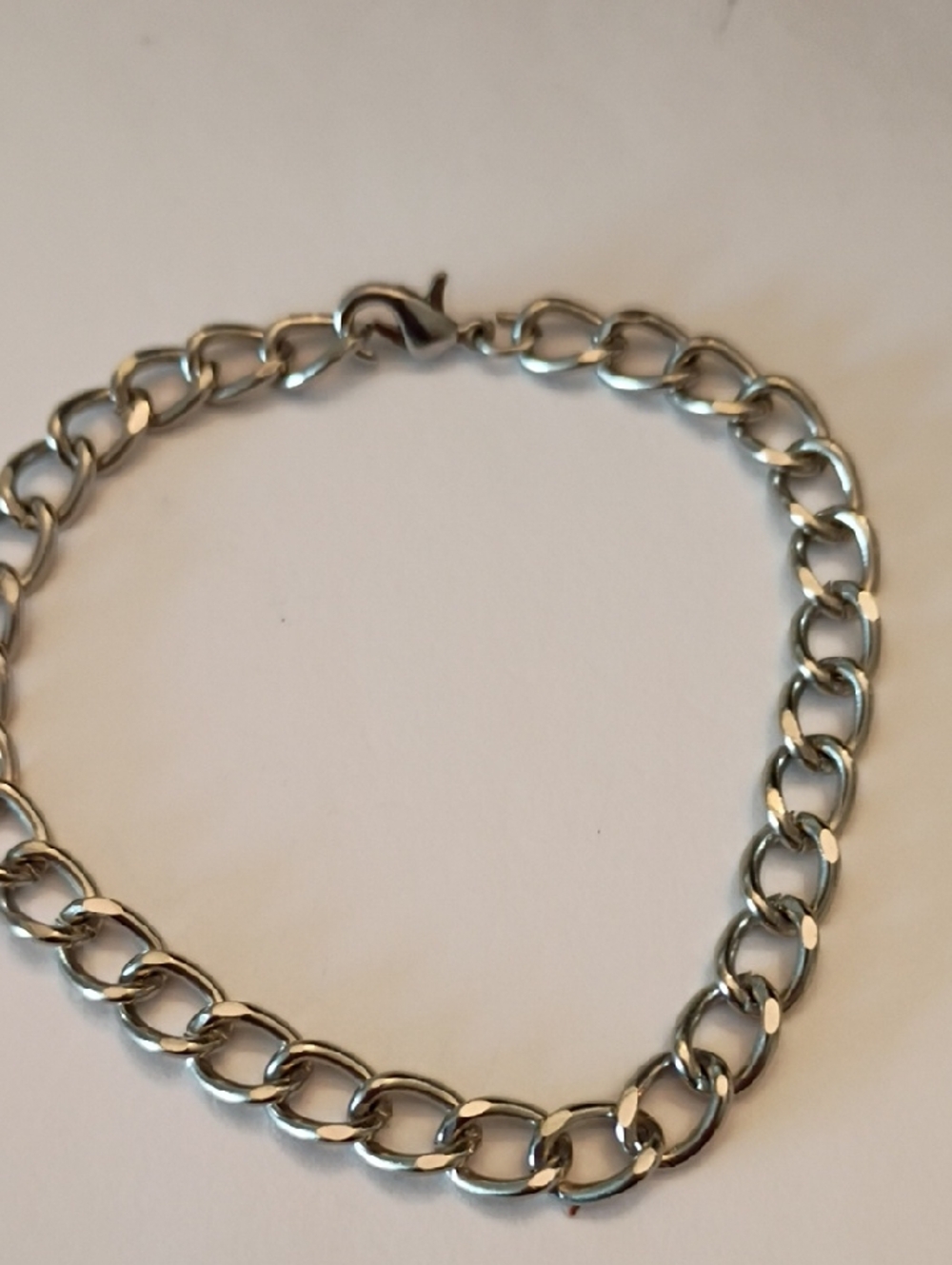 Mens Silver Chain Link Bracelet